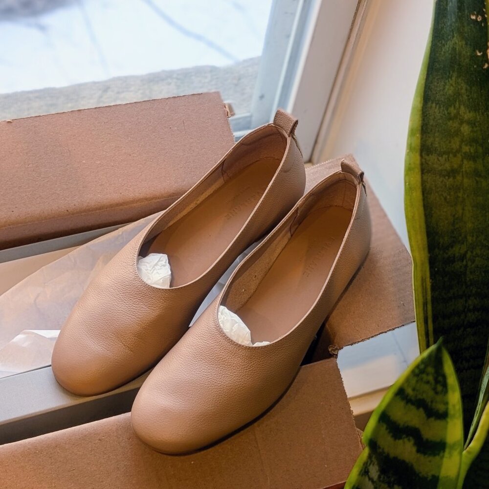 Everlane The Day Glove in Narrow Fit Tan - Size 9